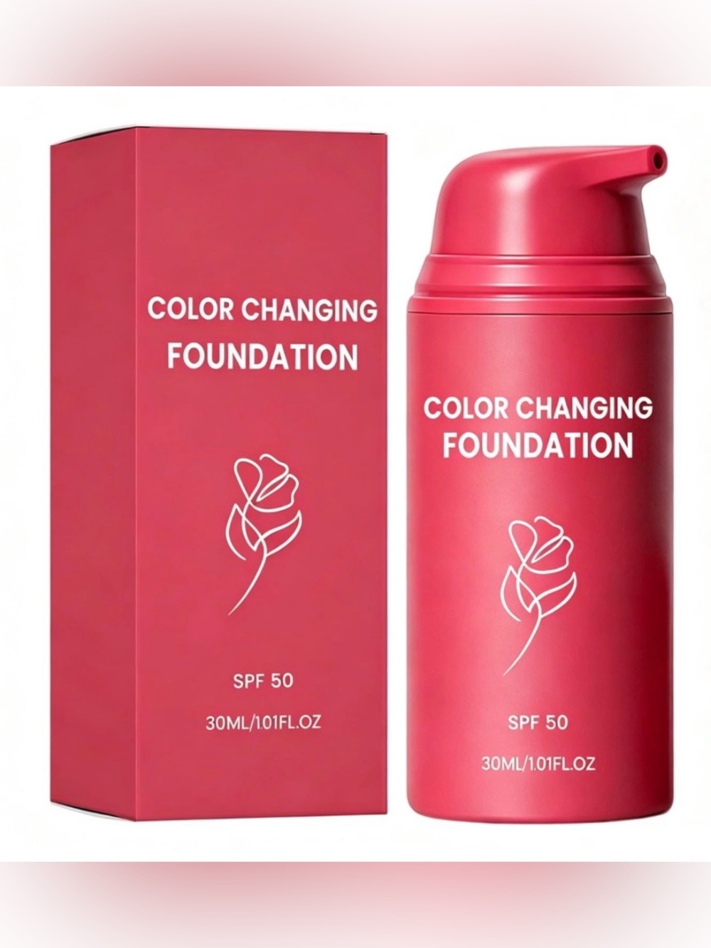 NIB Smooche Color Changing Foundation Korean Beauty SPF 15